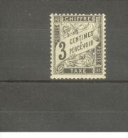 FRANCE STAMP TIMBRE TAXE N° 12 \"TYPE DUVAL 3c NOIR\" NEUF Xx TB - Sonstige & Ohne Zuordnung