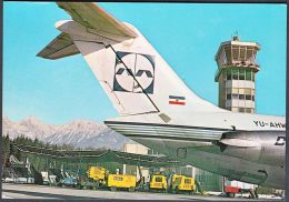 Yugoslavia 1987, Card "Airport Ljubljana And Boeing DC-9", Ref.bbzg - Briefe U. Dokumente