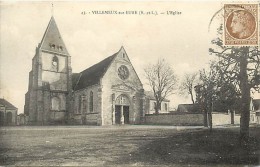 Eure Et Loir - Ref A129- Villemeux Sur Eure - L Eglise  -carte Bon Etat - - Villemeux-sur-Eure