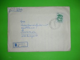 Yugoslavia SFRJ,registered Letter,Novi Sad Postal Label,telegraph And Telephone Seal,Sevojno Industry Stamp,cover - Covers & Documents