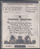 Etats-Unis 1944. V...-Mail De Noël. Que Noël T´apporte Joie Aujourd´hui. Drapeaux Des Alliés, Aigle Américain. - Briefe