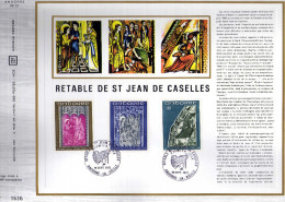 Feuillet Tirage Limité CEF 13 Retable De St Jean De Caselles Andorre-la-Vieille - Briefe U. Dokumente