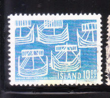 Iceland 1969 Nordic Cooperation Ancient Ships Used - Used Stamps