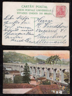 Brazil Brasil 1910 Postcard RIO DE JANEIRO By German Shipmail SEEPOST To Hamburg Attractive - Cartas & Documentos