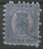 FINLAND 1866 20p Blue On Blue SG 36 U BY21 - Used Stamps
