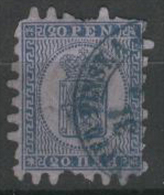 FINLAND 1866 20p Blue On Blue SG 36 U BY14 - Usados