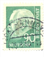 2-alef71E. Sello Usado Alemania Federal. Yvert Nº 71E. Presidente Theodor Heuss - Autres & Non Classés