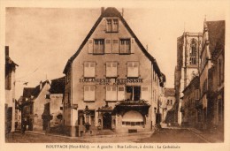 ROUFFACH BOULANGERIE PATISSERIE LEON KERN A GAUCHE RUE LEFEVRE A DROITE LA CATHEDRALE - Rouffach