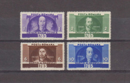 1935  150 ANNIV. DE LA REVOLTE EN TRANSYLVANIE  Mi No480/483 Et  YV= 477/480  MNH - Ongebruikt