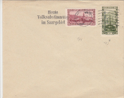 SAARGEBIET, STAMPS ON COVER, 1935, GERMANY - Cartas & Documentos