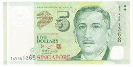 Billet, Singapour, 5 Dollars, 2005, NEUF - Singapur