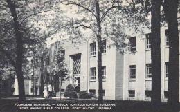 Indiana Fort Wayne Founders Memorial Education Aduitorium Building Fort Wayne Bible College Artvue - Fort Wayne