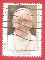 ITALIA REPUBBLICA USATO - 2013 - Pontificato Di Papa Francesco - € 0,70 - S. 3388 - 2011-20: Oblitérés