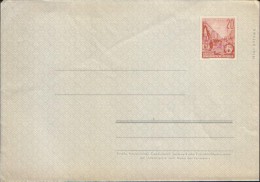 Germany/DDR - Postal Stationery Cover(Faltbrief),unused 1957- F1,20 Pf,rot,papier Dünn,durchsichtig - Covers - Mint