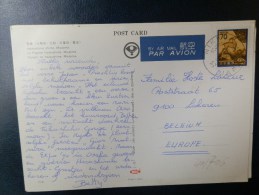 41/708   CP  POUR LA BELG. - Storia Postale