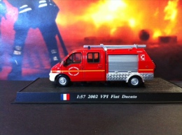 COLLEZIONE CARRI DEI POMPIERI - VIGILI DEL FUOCO DEL  PRADO - FRANCIA  2002 VPI FIAT DUCATO SCALA 1:57 - Schaal 1:76