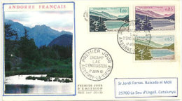 Lac D'Engolasters, Encamp, Emission 1 Er Jour De 1961,  Adressé En Catalogne. - Brieven En Documenten