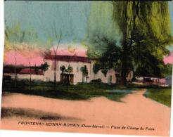 FRONTENAY ROHAN-ROHAN PLACE DU CHAMP DE FOIRE ,COULEUR ,A VOIR !!  REF 38330 - Frontenay-Rohan-Rohan