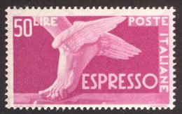 ITALIA - REPUBLIC  ESPRESSI -  50 L  II Filigr.  - **MNH - 1955 - Poste Exprèsse/pneumatique