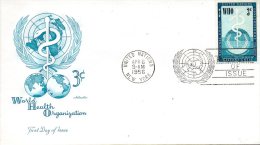 ONU New-York. N°42 De 1956 Sur Enveloppe 1er Jour (FDC). OMS. - WHO