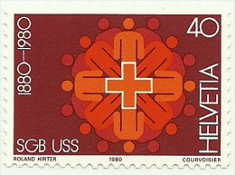 1980 - Svizzera 1115 Unione Sindacale C3307, - Ungebraucht