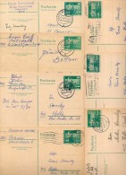 DDR  P79  7 Postkarten PLZ 16-193  1975-80  Kat. 9,80 € - Postales - Usados