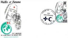 Pli En 1° Jour Du 4 / 7 / 1988 (125° Anniversaire De La Crois Rouge Et Du Croissant Rouge ) - Lettres & Documents