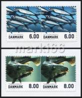 Denmark - 2012 - Fish - Mint Self-adhesive Booklet Stamp Pairs - Neufs