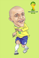 (T17-023 ) 2014 Brazil FIFA World Cup, Football Soccer , Prestamped Card, Postal Stationery - 2014 – Brésil