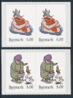 DENMARK/Dänemark 2011, "Winter Tales 2" Perforation 13½ X 13½ Self-adhesive Pair From Booklets (serpentine Roulette)** - Unused Stamps