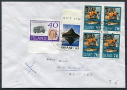 1981 Iceland Reykjavik F Cover - Sweden / Europa Fishing Postbus - Briefe U. Dokumente