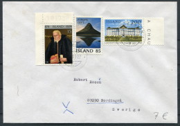 1982 Iceland Reykjavik F Cover - Sweden / Europa Landspitalinn - Lettres & Documents