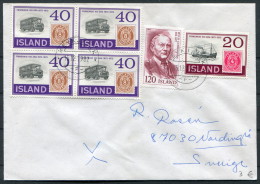 1982 Iceland Reykjavik F Cover - Sweden / Postbus Fishing Boat - Briefe U. Dokumente