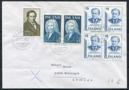 1982 Iceland Reykjavik F Cover - Sweden - Briefe U. Dokumente