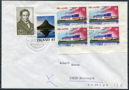 1982 Iceland Reykjavik F Cover - Sweden / Europa Nordic House - Lettres & Documents