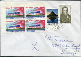 1982 Iceland Reykjavik F Cover - Sweden / Europa Nordic House - Lettres & Documents