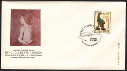 Yugoslavia 1965, Illustrated Cover "Menci Klement Crncic" W./ Special Postmark "Zagreb", Ref.bbzg - Lettres & Documents