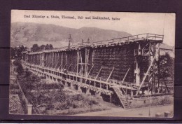 AK Bad Münster Am Stein: Thermal,Sol-und Radiumbad,   SALINE     Karte. Gel 1912 - Bad Muenster A. Stein - Ebernburg