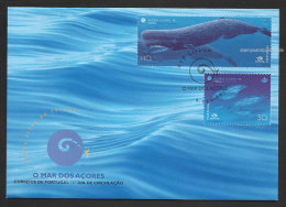 Portugal Açores Grand Cachalot Baleine Dauphin Expo 98 Exposition Mondiale Lisbonne FDC 1998 Sperm Whale Dolphin - Delfines