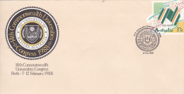 Australia 1988 200 Club 14th Commonwealth Universities Congress Souvenir Cover No.01 - Lettres & Documents