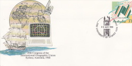 Australia 1988 200 Club 26th Congress Of The International Geographic Union, Souvenir Cover No.24 - Lettres & Documents