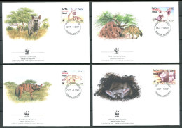 ERYTHREE 1996 - 4 Env WWF 1er Jour - Gazelle - (Y 282/85) - FDC