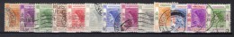 W879 - HONG KONG 1954 , Elisabetta Serietta Yvert N. 176/188  Usata - Used Stamps