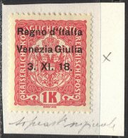 ITALIA - ITALY - VENEZIA  GIULIA  - SOPRASTAMPATO AUSTRIA  -  1 Kr -  *MLH -  1918 - Venezia Giulia