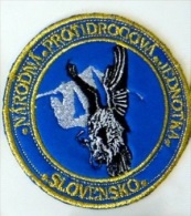 Police Slovaque - Slovakia, écussons Tissu-Patches, Police Nationale Antidrogue, SWAT - RIOT Unit - Police