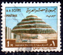 EGYPT 1972 Step Pyramid, Sakkara - 1m. - Blue And Brown FU - Gebruikt