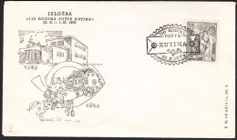 Yugoslavia 1959, Illustrated Cover "110 Years Postoffice In Kutina" W./ Special Postmark "Kutina", Ref.bbzg - Lettres & Documents