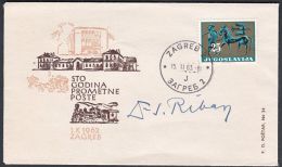 Yugoslavia 1963, Illustrated Cover "100 Years Of Traffic Post", W./ Special Postmark "Zagreb", Ref.bbzg - Covers & Documents