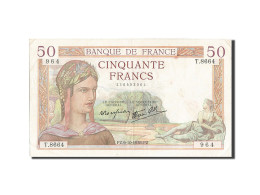 Billet, France, 50 Francs, 50 F 1934-1940 ''Cérès'', 1938, 1938-10-06, TTB - 50 F 1934-1940 ''Cérès''
