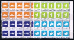 SERIE TAAF CENTIMES 2ème Tirage Mars 2014 Impression OFF SET Bloc De 10 + Bord. - Unused Stamps